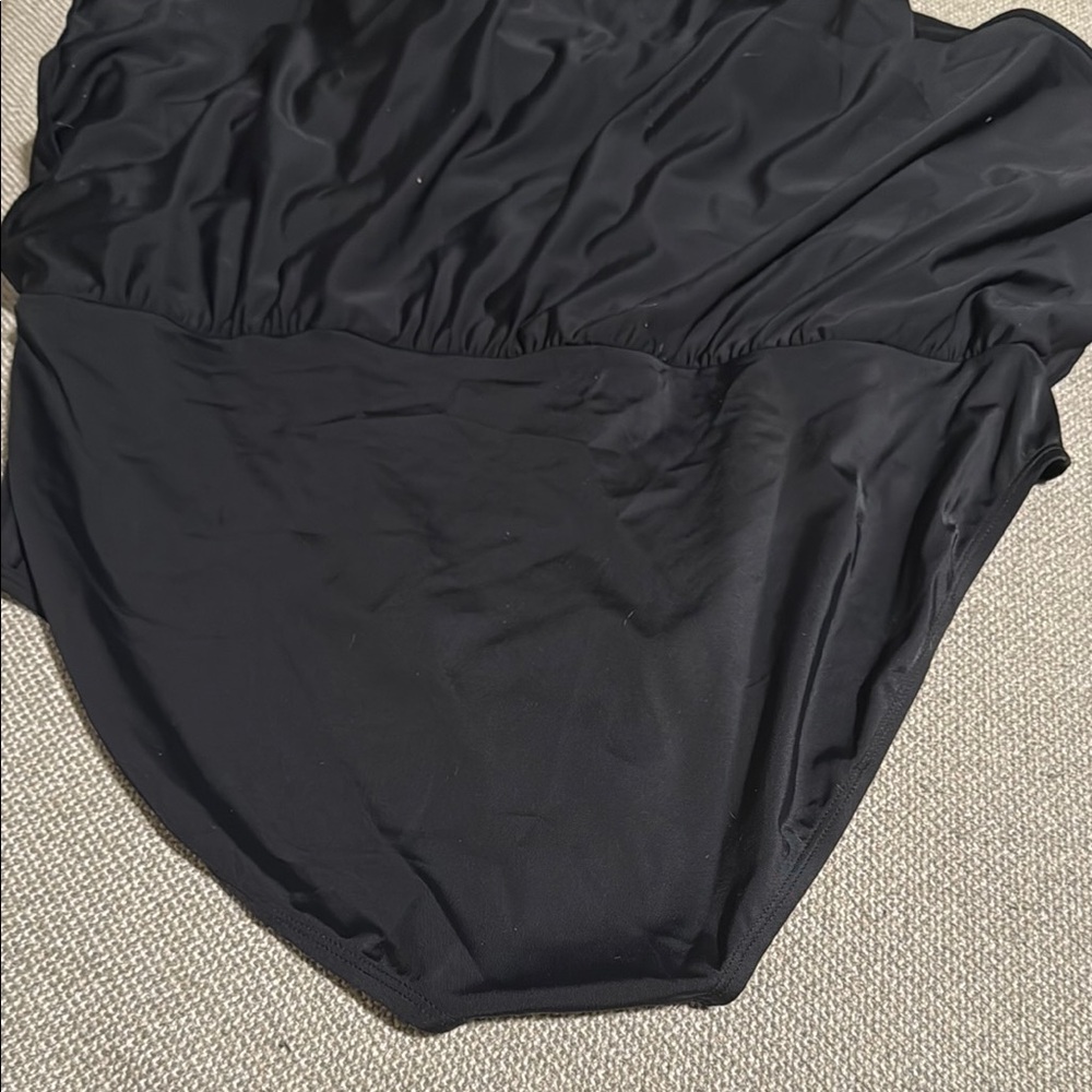 Black NWOT D & Co 20W Black Swim Dress - Picture 10 of 10